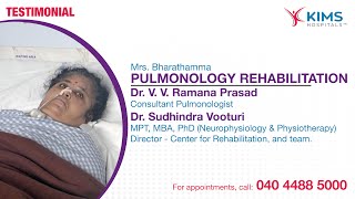 Pulmonology Rehabilitation  Dr V V Ramana Prasad  Dr Sudhindra Vooturi  Mrs Bharathamma [upl. by Nowaj]