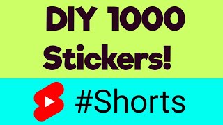 DIY Handmade Stickers 💞 shorts sticker craft ashortaday [upl. by Eaves]