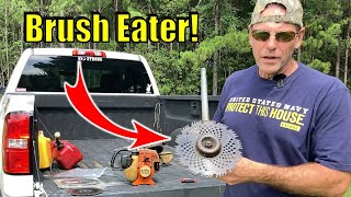 BEST Brush Cutter blade for your string trimmer  How to install brush cutter blade on weed eater [upl. by Noiramaj]