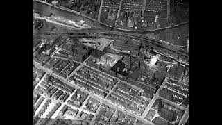 Time Travel  St Georges area  aerial view  Manchester 2023  1926 [upl. by Ryann]