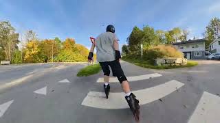 Rollerblading in Porsgrunn Norway [upl. by Bunns]