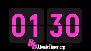 1 Minute 30 Seconds Timer  Countdown Atomic Timer  The Best and Most Precise Flip Timer Pink [upl. by Fishback]