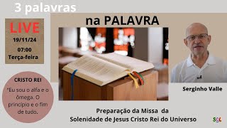 Preparação da Missa da Solenidade de Jesus Cristo Rei  B [upl. by Atirabrab858]