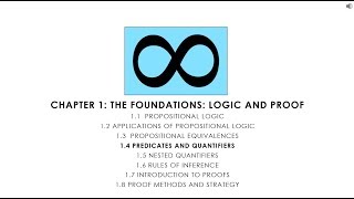 Discrete Math 14 Predicates and Quantifiers [upl. by Anes]