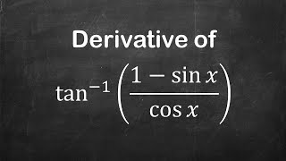 How to find derivative of arctan1  sin xcos x  Derivative of Trigonometric Functions [upl. by Adim]