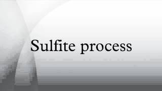 Sulfite process [upl. by Rosner]