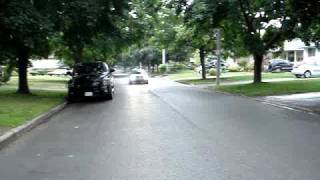 VW Jetta 18T with 25quot TechtonicsBorla exhaust  Slow driveby in 2nd gear [upl. by Rednasxela]