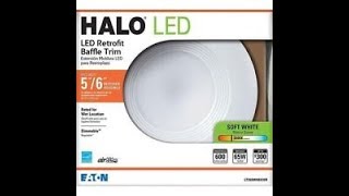 Halo LED Retrofit Recessed Can Installation [upl. by Nauj]