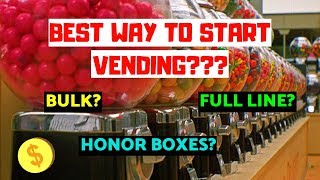 What is the best way to start a vending business  bulk \ full line \ honor boxes [upl. by Nailij297]