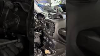 Jeep central control display disassemblyautorepair maintenance Short [upl. by Gwenneth]