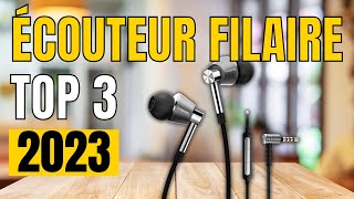 TOP 3  Meilleur Écouteur Filaire 2023 [upl. by Einoj]