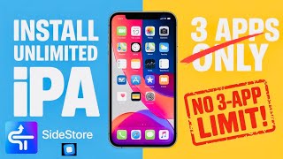 How to Install Unlimited IPA Files on iOS 17 amp 18  Sidestore 3 App Limit Bypass [upl. by Modern]