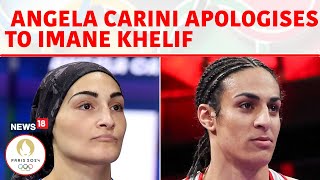 Italian Boxer Angela Carini Who Lost To Imane Khelif Apologises Amid Gender Row  Olympics  N18G [upl. by Steven]