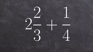 Learn how to add a mixed number to a fraction with unlike denominators [upl. by Laverna382]