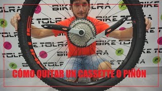 Cómo quitar un piñón o cassette  Mecánica bicicleta para dummies [upl. by Bibah]