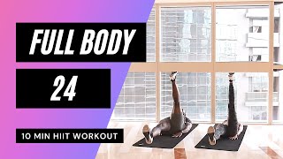 10 MIN FULL BODY WORKOUT  HIIT  MrandMrsMuscle [upl. by Corrinne]