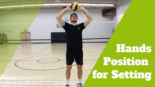 Volleyball Tip of the Week 20 How to position the hands on high ball setting [upl. by Ansell]