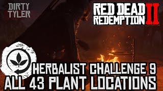 RDR2 All Plant Locations  Herbalist Challenge 9  Red Dead Redemption 2 Guide [upl. by Yniffit160]