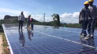 Malaysian solar park with solar panels from SoliTek [upl. by Derej]