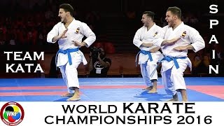 BRONZE MEDAL Male Team Kata SPAIN 2016 World Karate Championships  WORLD KARATE FEDERATION [upl. by Audette]