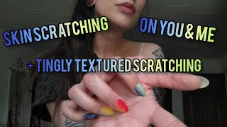 Fast Aggressive ASMR  Skin Scratching Hand Movements amp Textured Scratching [upl. by Froemming]