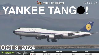 SFO LIVE  KSFO  SAN FRANCISCO INTERNATIONAL AIRPORT YANKEE TANGO LUFTHANSA RETRO [upl. by Ahsila]