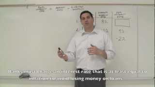 Nominal v Real Interest Rates Macro Topic 42 [upl. by Emil]