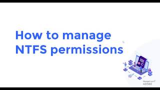 How to manage NTFS permissions [upl. by Binah625]