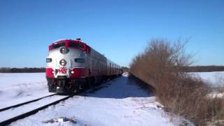 WSOR EMD E9 Business Train Edson Road Near Davis Junction [upl. by Perle]