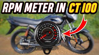 New RPM Meter Installation in Bajaj CT 100 Bike [upl. by Bellamy446]