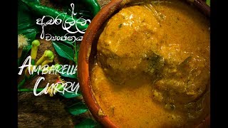 AMBARELLA FRUIT CURRY RECIPE  අඹරැල්ලා ව්‍යංජනය  COOKING [upl. by Nirrej]