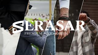 SERASAR Featuring quotBravequot leather bracelet  Mens Accessories [upl. by Sseb]