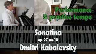 Sonatina op27 no18 by D Kabalevsky [upl. by Nonnahc386]