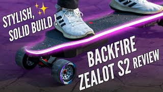 Backfire Zealot S2 review  One flaw otherwise a perfect 899 Electric Skateboard [upl. by Gnil]