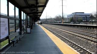 NJT  Amtrak Northeast Corridor Train Action in Metropark NJ [upl. by Ahteres]