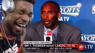 LMFAOO TALK TO HIM KOBE Reporters Asking NBA Players Stupid Questions [upl. by Aniroz]