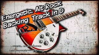 Energetic Alt Rock Backing track in D Major [upl. by Standford]