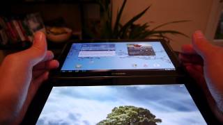 Test Samsung Galaxy Tab 2 101quot vs Asus Transformer Prime [upl. by Aneelak467]