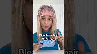 I tried to bleach my hair at home… 😅 bleachinghairathome highlightshair hairtransformation [upl. by Idnor]