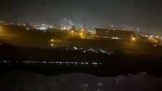 DURGAPUR POWER PLANT  NIGHT VIEW  BIRDS EYE  DPL  DURGAPUR STEEL PLANT  DURGAPUR INDUSTRY CO [upl. by Maggie]