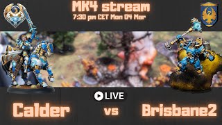 EN Warmachine MK4  Cygnar Calder vs Cygnar Brisbane2 [upl. by Ydolem]