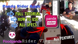 How to use Panda Rider Apps full tutorial  Foodpanda Rider Vlog 37 [upl. by Nnaitsirk]