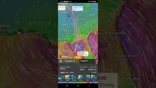 HURRICANE HELENE THRU WINDY APP KEEP SAFE foryou helene hurricane hurricanehelene ytshorts [upl. by Tammie275]