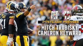 Postgame Press Conference Mitch Trubisky Cam Heyward on win over Buccaneers  Pittsburgh Steelers [upl. by Anse]