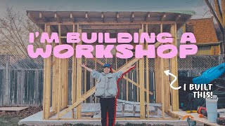 I cant believe Im making a whole free standing structure WITH NO EXPERIENCE  WORKSHOP BUILD [upl. by Shriner460]