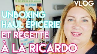 UNBOXING HAUL ÉPICERIE ET RECETTE DE BOEUF À LA MIJOTEUSE DE RICARDO VLOG [upl. by Sirref]