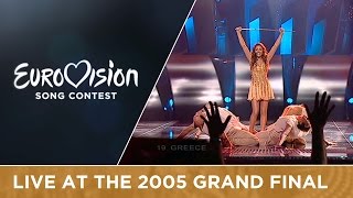 Helena Paparizou  My Number One  Greece 🇬🇷  Grand Final  Eurovision 2005 [upl. by Nialb]