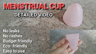 How to use menstrual cup  Detailed instructional video to use menstrual cup My personal experience [upl. by Alvera289]