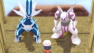 Awakening of Dialga and Palkia in Pokémon Brilliant Diamond amp Shining Pearl 4K [upl. by Yl]