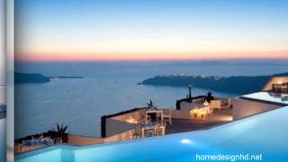 Majestic Hotel Overlooking the Fabulous Santorini Caldera HD [upl. by Attenrad588]